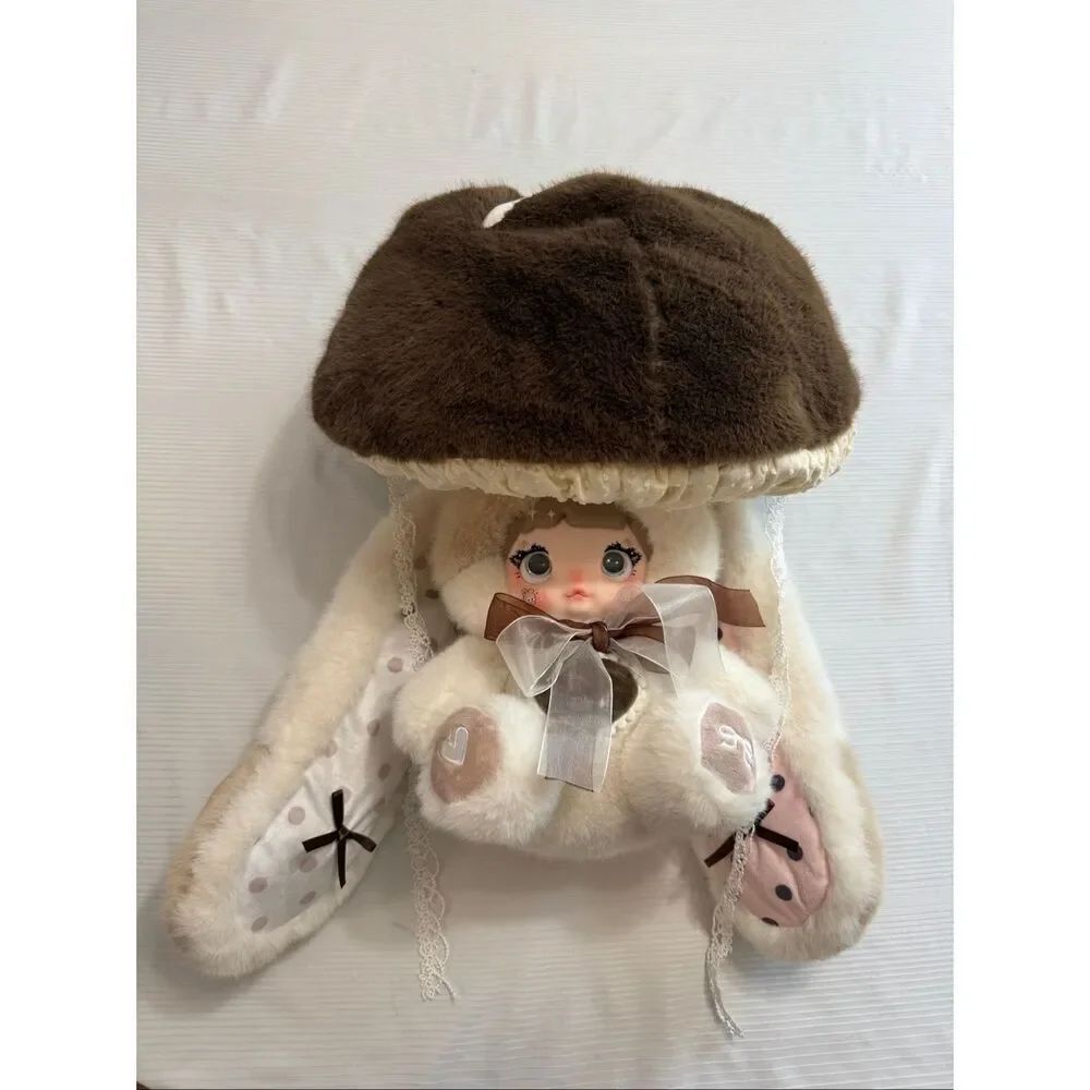 Nommi Mushroom Hat 400% Blind Box Confirmed Plush Doll Toy - Mocha No Box